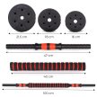 Állítható súlyzók 2x15 kg-os súlyzószett 30 kg-os rúd