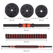 Állítható súlyzók 2x20 kg-os súlyzó szett 40 kg-os rúd