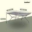 Melfi fém mesh kerti asztal 150x90x75 cm