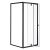 Flexi 80x80 cm falsíkra szerelhető szögletes zuhanykabin zuhanytálca nélkül