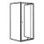 Flexi 90x90 cm falsíkra szerelhető szögletes zuhanykabin zuhanytálca nélkül