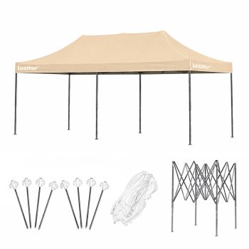 Összecsukható kerti pavilon 3x6 m
