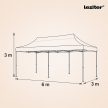 Összecsukható kerti pavilon 3x6 m
