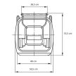 Hulladéktároló 120L sárga