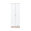 Miami gardróbszekrény 80x205 cm fehér-sonoma tölgy