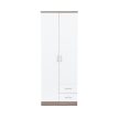 Miami gardróbszekrény 80x205 cm fehér-yorki tölgy