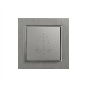 Nova csengő kapcsoló 101N szürke szálcsiszolt kerettel