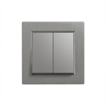 Nova csillárkapcsoló 105 szürke szálcsiszolt kerettel