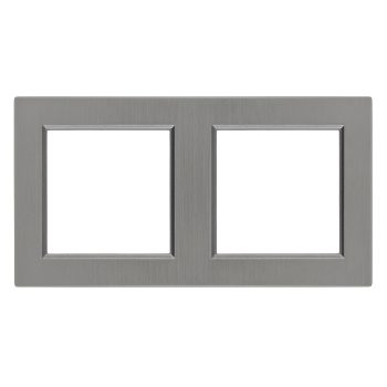 Nova kettes keret vízszintes szürke szálcsiszolt