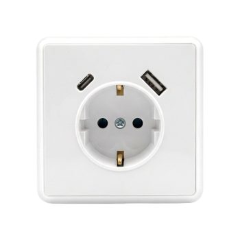 Nova csatlakozóaljzat USB csatlakozóval fehér