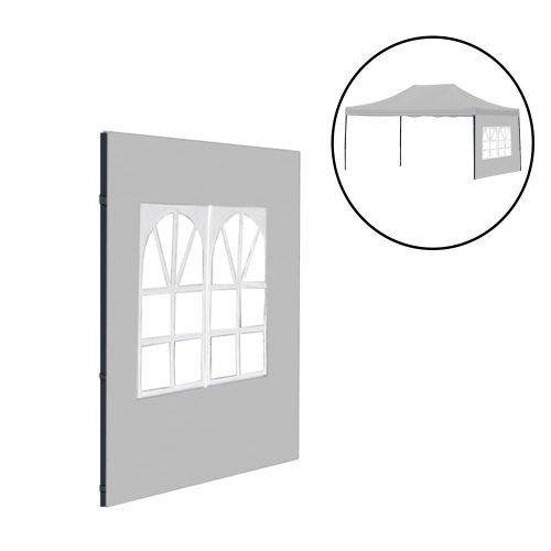 Kerti pavilon ablakos oldalfal ponyva 3x4,5 m