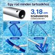 Teleszkópos rúd medence tisztító hálóhoz LMTH-01 2x180 cm, 0,8 mm, ezüst