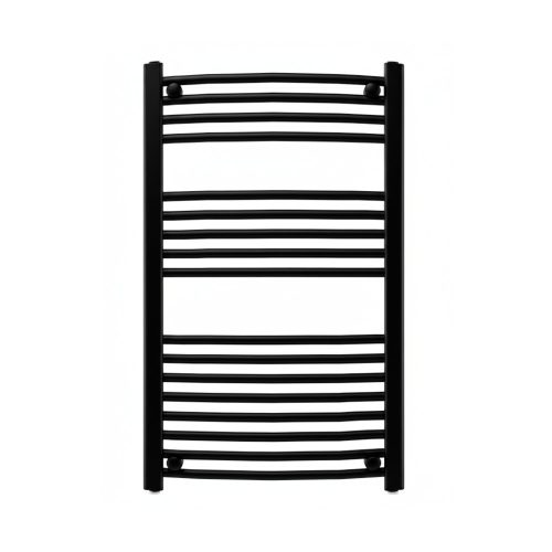 Íves törölközőszárító radiátor 1000x600 mm fekete
