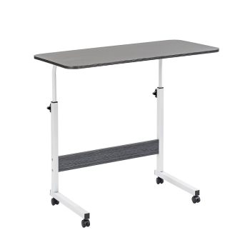Állítható magasságú laptopasztal 80x40 cm fekete