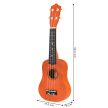 Fa Ukulele Gitár Gyerekeknek, 4 Nylon húr barna