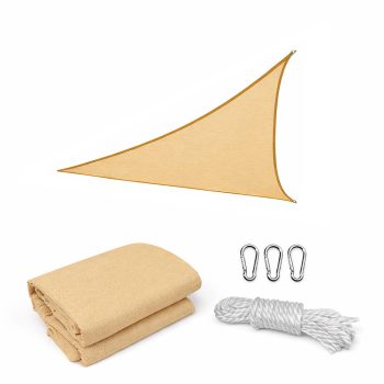 Rana napvitorla háromszög alakú 3x3x3 m bézs