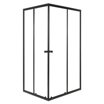   Olga SQ Element 80x90 fekete szögletes zuhanykabin tálca nélkül