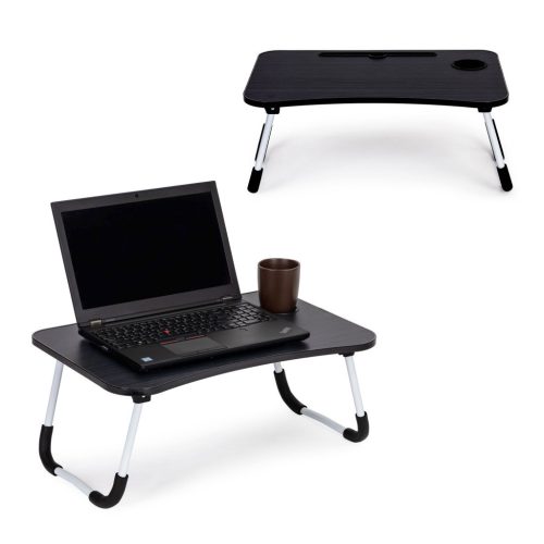 Laptop asztal 60x40 cm fekete
