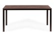 6 személyes kerti asztal 156x78 cm polywood barna