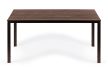 6 személyes kerti asztal 156x78 cm polywood barna