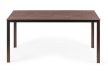 6 személyes kerti asztal 156x78 cm polywood barna