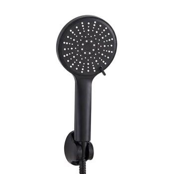Lili 5 funkciós kézizuhany tömlővel tartóval fekete