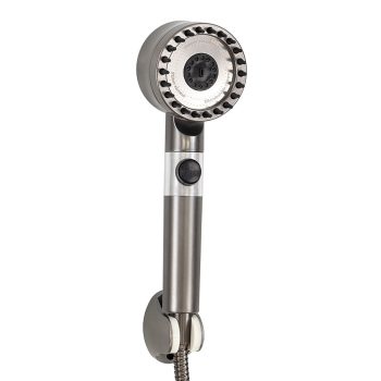 Kori 3 funkciós kézizuhany tömlővel tartóval szürke