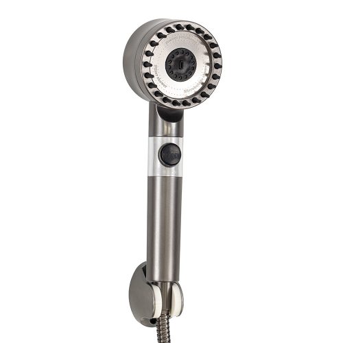 Kori 3 funkciós kézizuhany tömlővel tartóval szürke