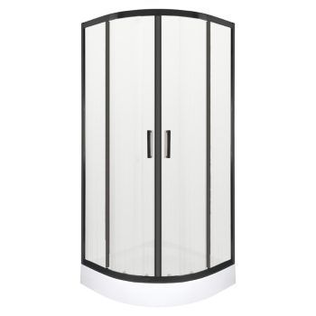 Soho Black 80 íves zuhanykabin Alan zuhanytálcával