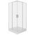 Solid SQ 100 króm szögletes zuhanykabin zuhanytálcával