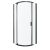 Splash Black 90 íves zuhanykabin zuhanytálca nélkül
