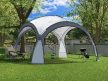 Szürke kerti pavilon 3,5x3,5 m