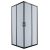 TIARASQUARE 90x90 cm szögletes zuhanykabin zuhanytálca nélkül