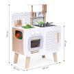 Fa játékkonyha sütővel, mosogatóval konyhai kiegészítőkkel