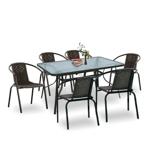 Elzas 6+1 kerti bútor garnitúra szett