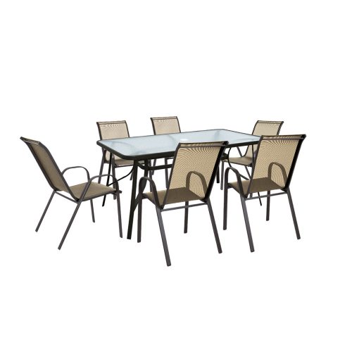 Arlon 6+1 kerti bútor garnitúra szett