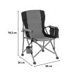 Leziter Comfort karfás horgász szék pohártartóval szürke