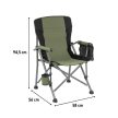 Leziter Comfort Plus karfás horgász szék pohártartóval zöld