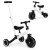 Háromkerekű tricikli tolókarral 2 az 1-ben